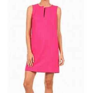 Kate Spade Pink “Keri” Ponte Stretch Knit Sleeveless Shift Dress Size 2